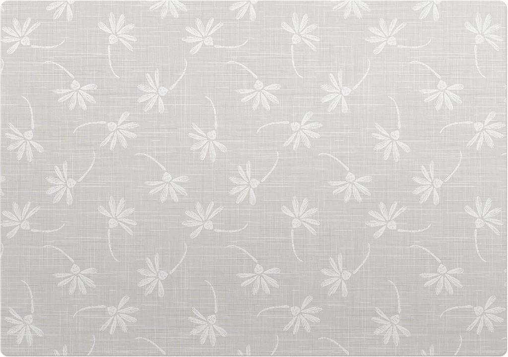 Blumenmuster Auf Stoff – Bodenschutzmatte – Rutschfest – Schutzmatte für Büro – Vinylmatte – Stuhlunterlage – 100 x 100 cm