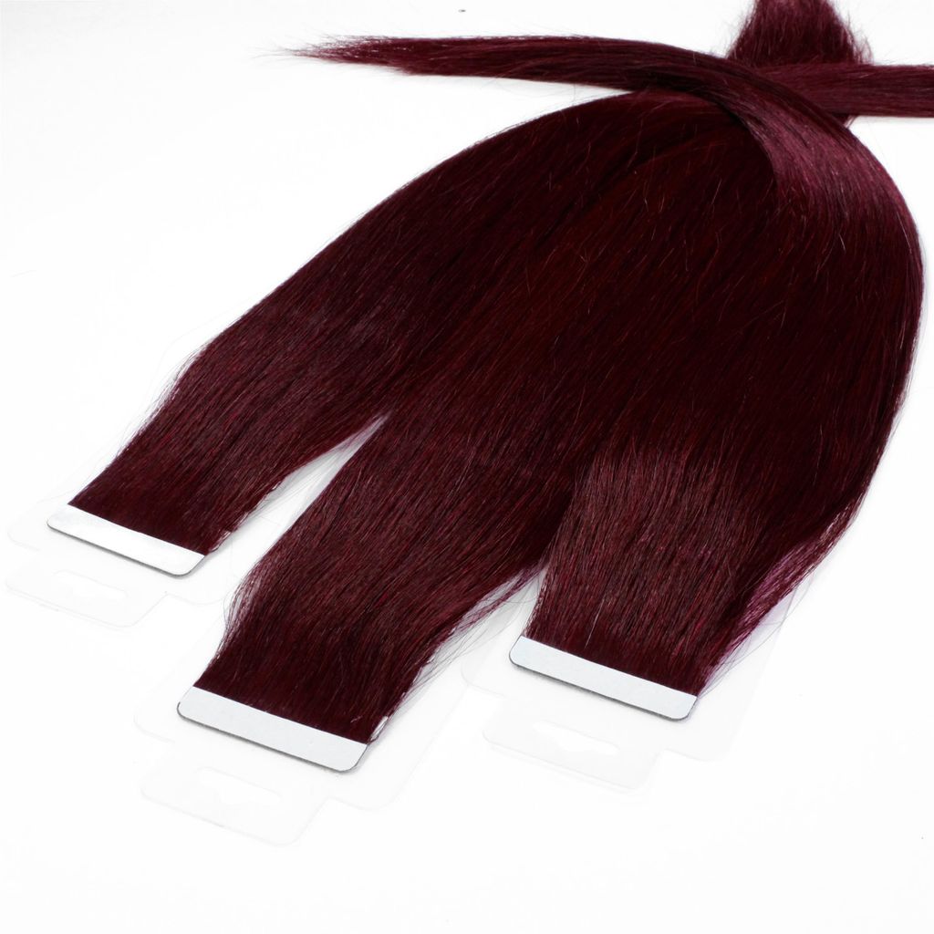 Tape Extensions glatt, Farbe55/66 Burgundy, Kaufland.de