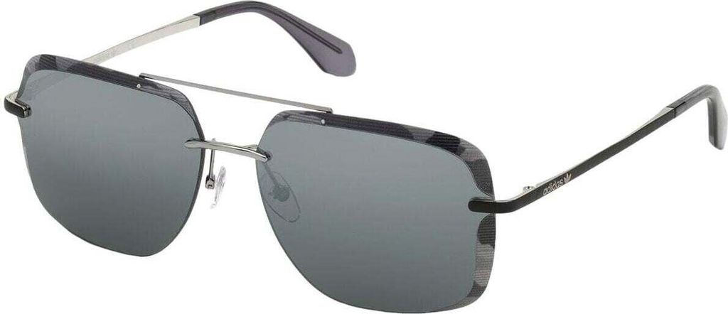 Adidas OR0017 68C Shine Palladium Matte Black/Smoke Mirror Silver Lifestyle Brillen