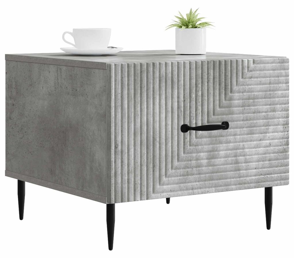 vidaXL Couchtisch Betongrau 49 x 50 x 40 cm Holzwerkstoff