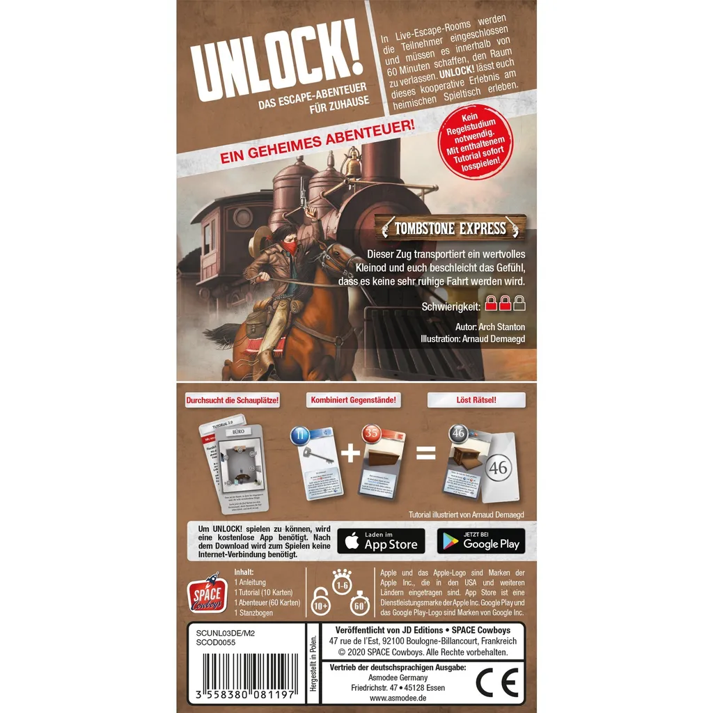 Réussir son Escape Game Maison avec Unlock Tombstone Express Asmodee