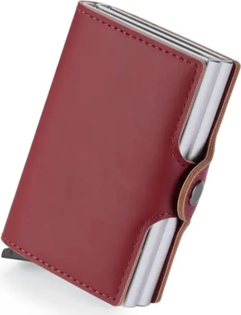 MINI PORTAFOGLIO Izmael Bordeaux: Eleganza e Protezione per le tue Carte KP25373