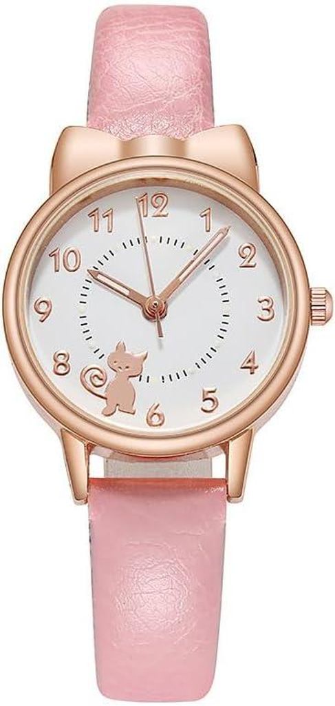 Damenuhr Damenmode Quarzuhr Polyurethan Lederarmband Einfache lässige Armbanduhr für Damen Mädchen Stilvolles, minimalistisches Design Präzises...