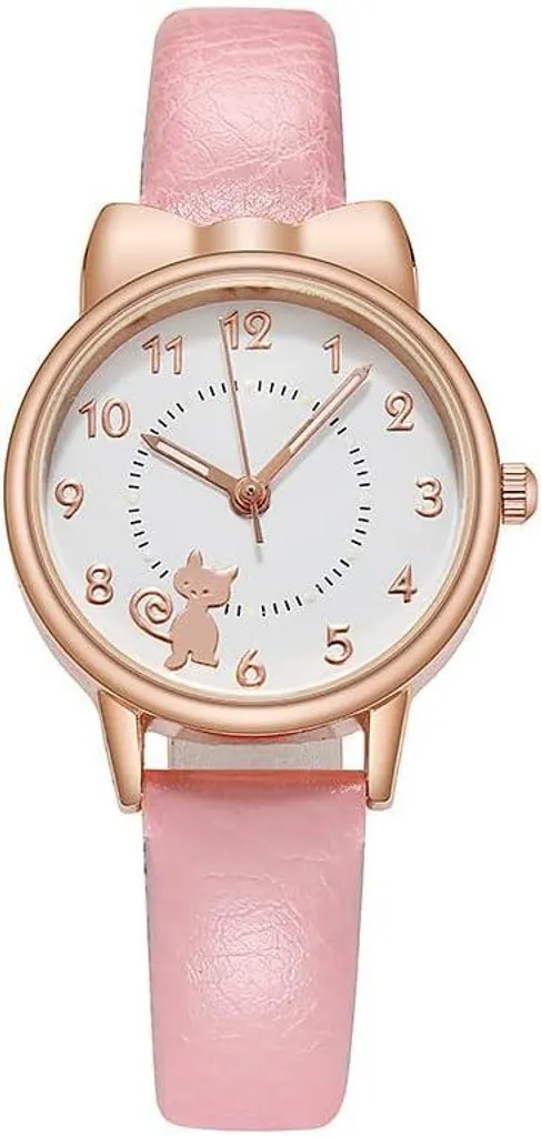 Orologio da donna Orologio da donna al quarzo cinturino in Finto cuoio Semplice orologio da polso casual per donne Ragazze Design elegante e minimalista Movimento al quarzo preciso