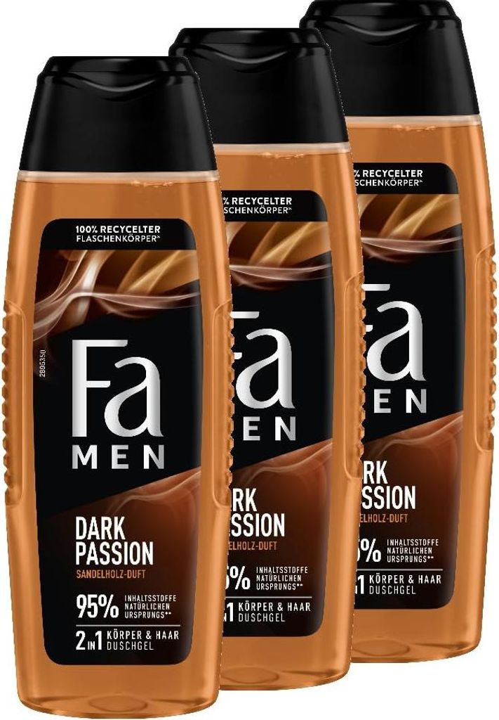 FA Duschgel 250 ml Men Dark Passion, 3x 250 ml Produktbild 