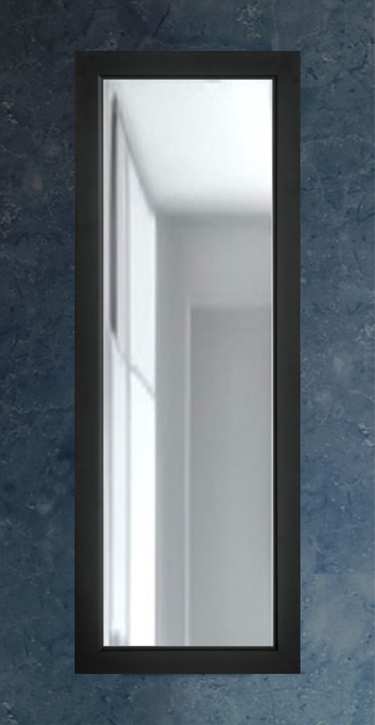 Zalena Rahmenspiegel Triest Schwarz 60 x 130cm Produktbild 