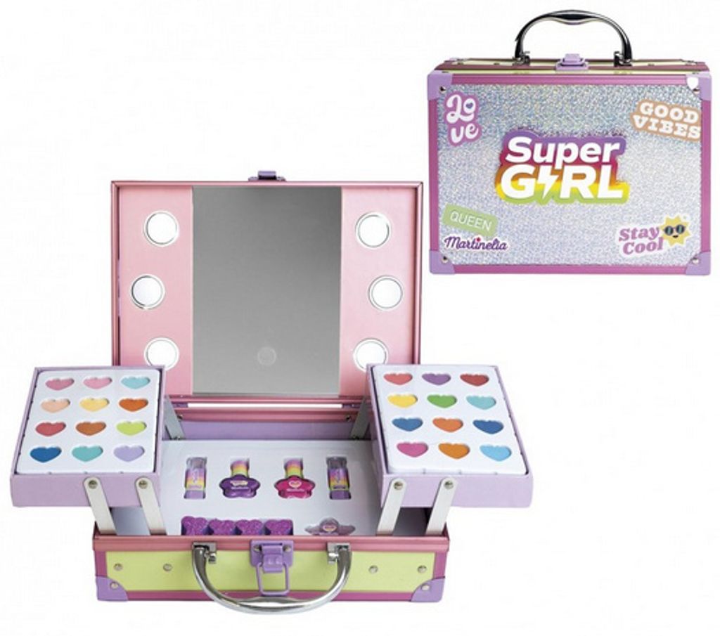 Kinderkosmetikset, LED-Spiegel, SuperGirl Martinelia-Etui, Produktbild 