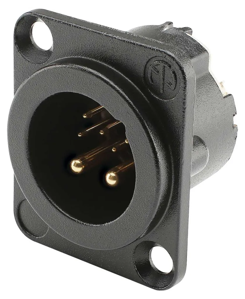 Connecteur NEUTRIK 10 broches or contre l'oxydation du signal