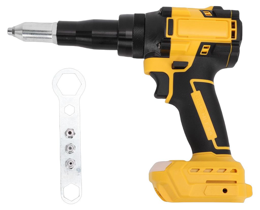 Akku-Nietpistole, geeignet für DCB180 DCB200 DCB201 DCB203 Akku, bürstenlose automatische Nietmaschine mit zwei Geschwindigkeiten und LED-Licht