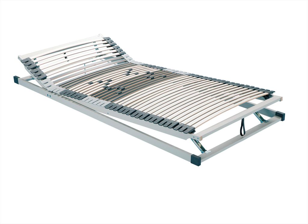 HN8 Quattroplus Zon K+F Lattenrost mit 42 Leisten und Kopf- und Fußverstellung, Größe: 140x190
