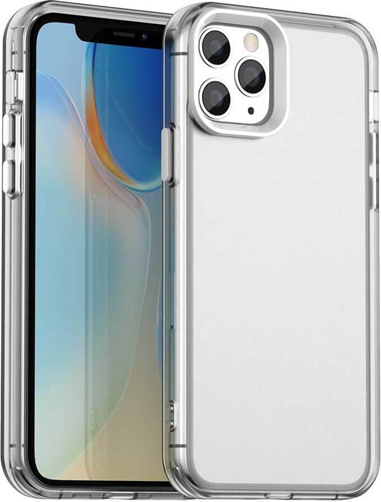 Handyhülle für iPhone 11 Pro Max Schlank Durchscheinend Matt Stoßfest Schutzhülle Weiß