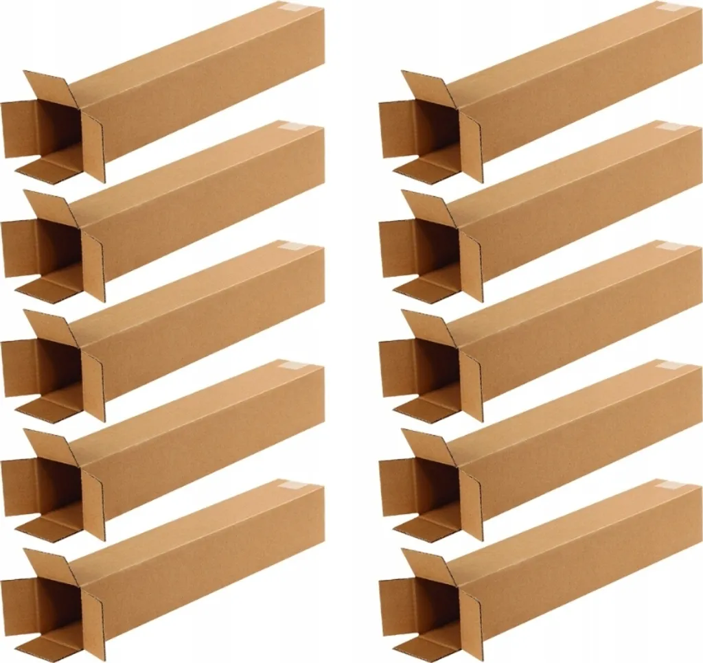 Carton d'expédition long 100x100x1200mm lot de 50 tubes carrés DHL