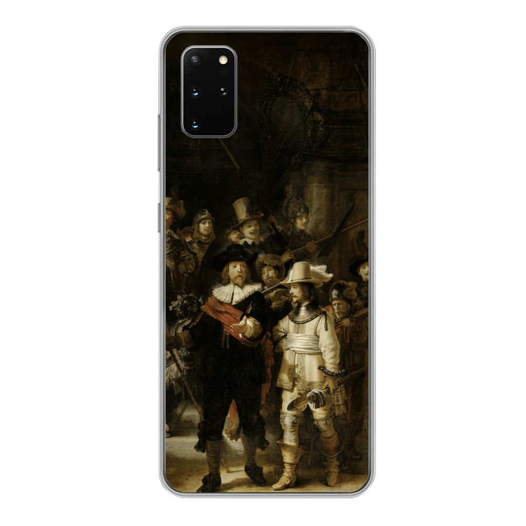 MuchoWow Handyhülle Schutzhülle Hülle für Samsung Galaxy S20 Plus Nachtwache - Rembrandt van Rijn - Kunst Silikon Softcase Handy Hülle - Har...