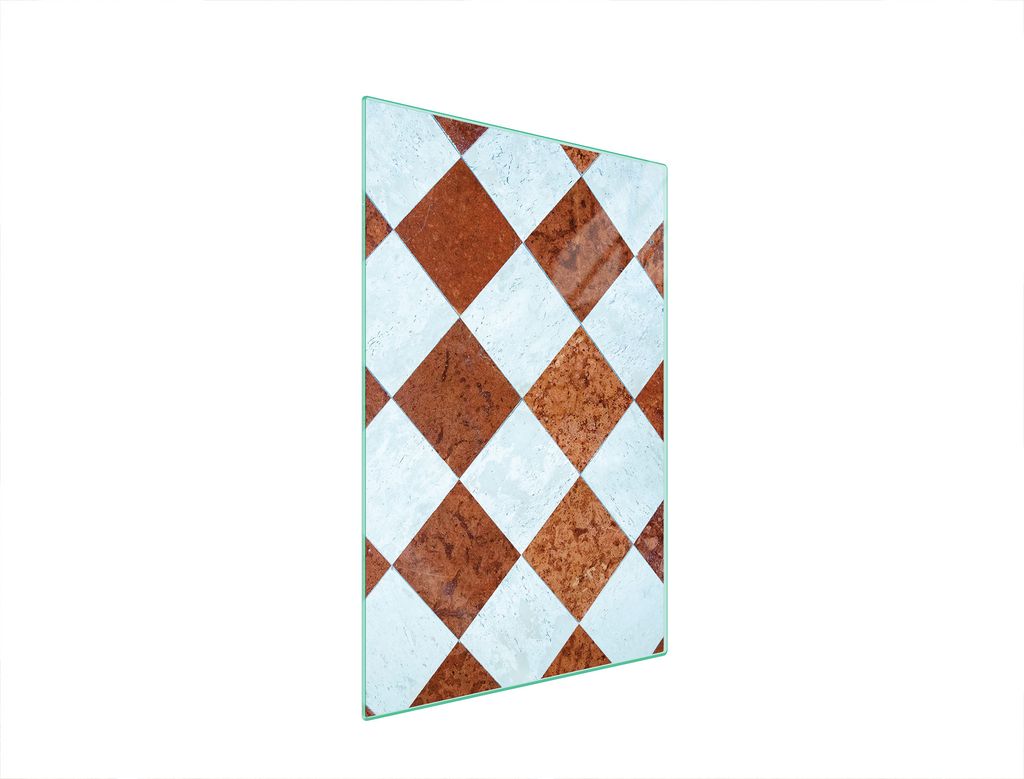 Herdabdeckplatte 35x52 Glaskeramikkochfeld Abdeckung Spritzschutz Glasplatte Deko Schneidebrett Fliesen Braun