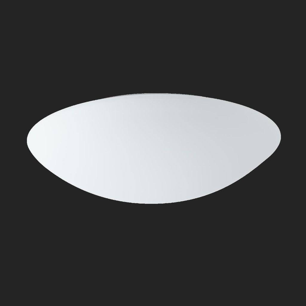 OSMONT AUR59039 AURA 5 Decken-/Wandleuchte aus Glas, weiß, IP43, 3000 K, 27 W LED-Notbeleuchtung, kombiniert, 3 Stunden