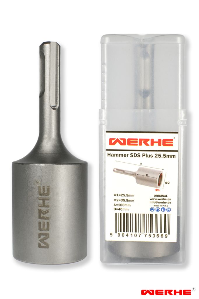 WERHE SDS Plus šlehač na zemnění a hřebíky 25,5 mm Obrázek produktu 