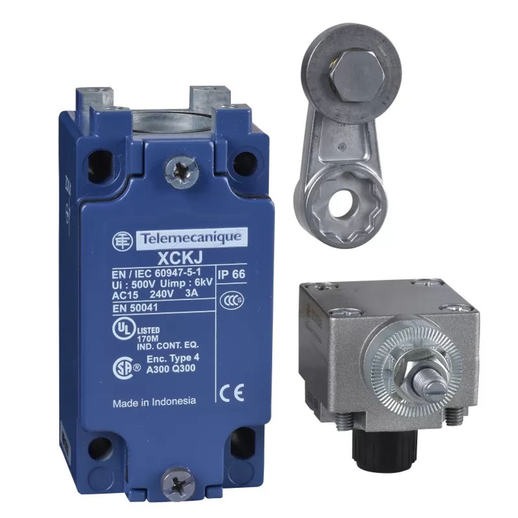Schneider Electric XCKJ50511, Kabelgebunden, 1,5 m/s, Zamak, Metall, IP66, 40 mm, 44 mm