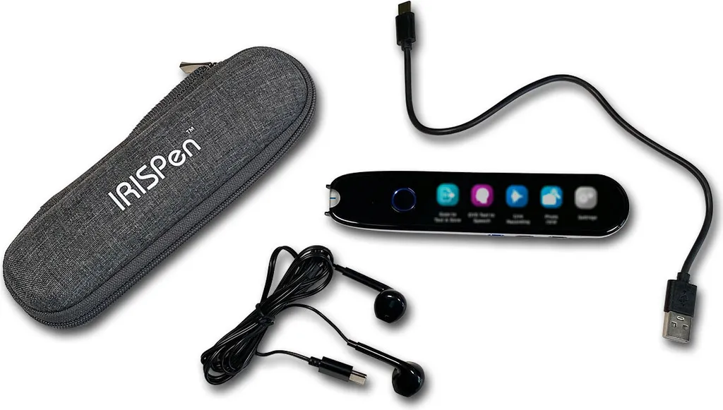 I.R.I.S. IRISPen Reader 8 Stylo Scanner Numérique Noir et Blanc Complet - 8