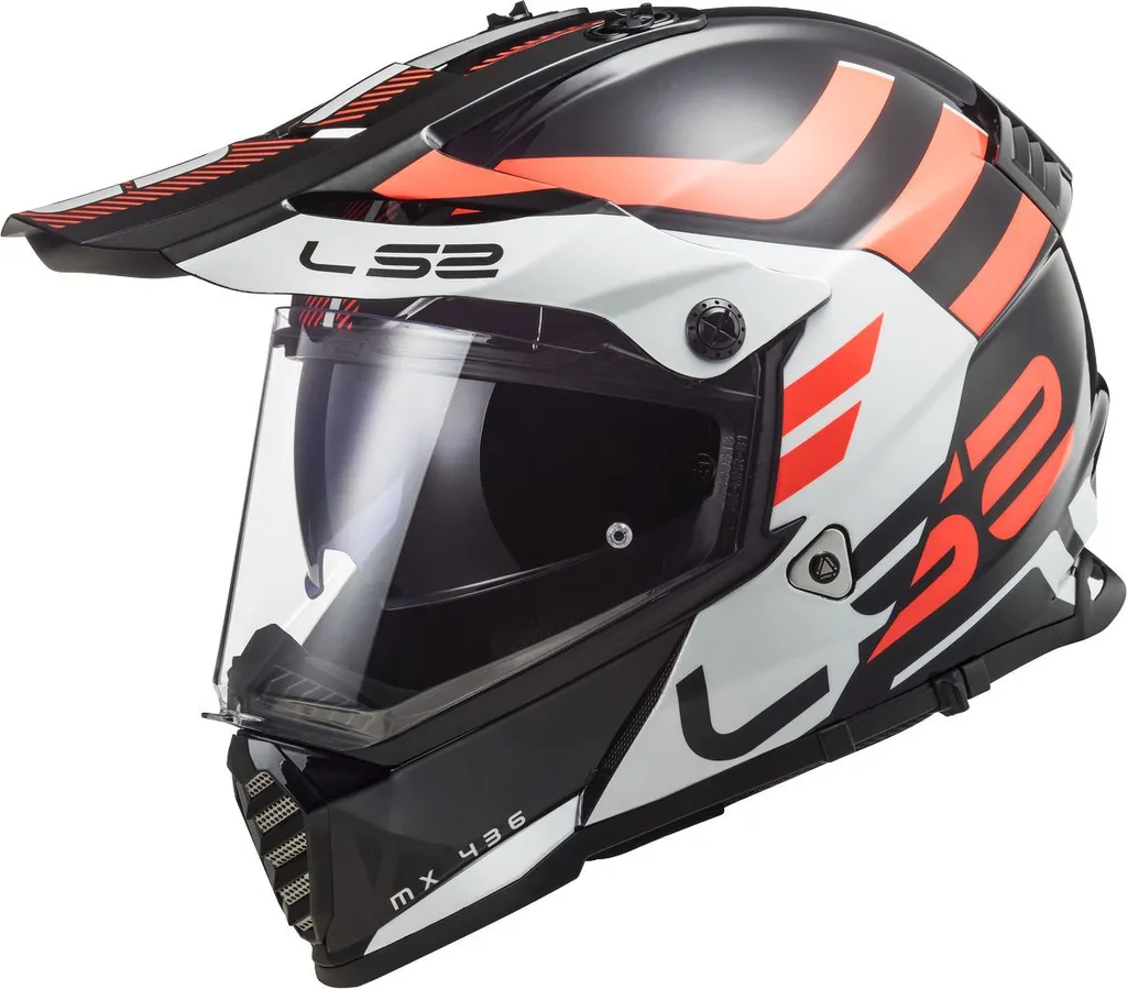 Casque de Moto LS2 MX436 Pioneer Evo Idéal pour l'Aventure Tout-Terrain