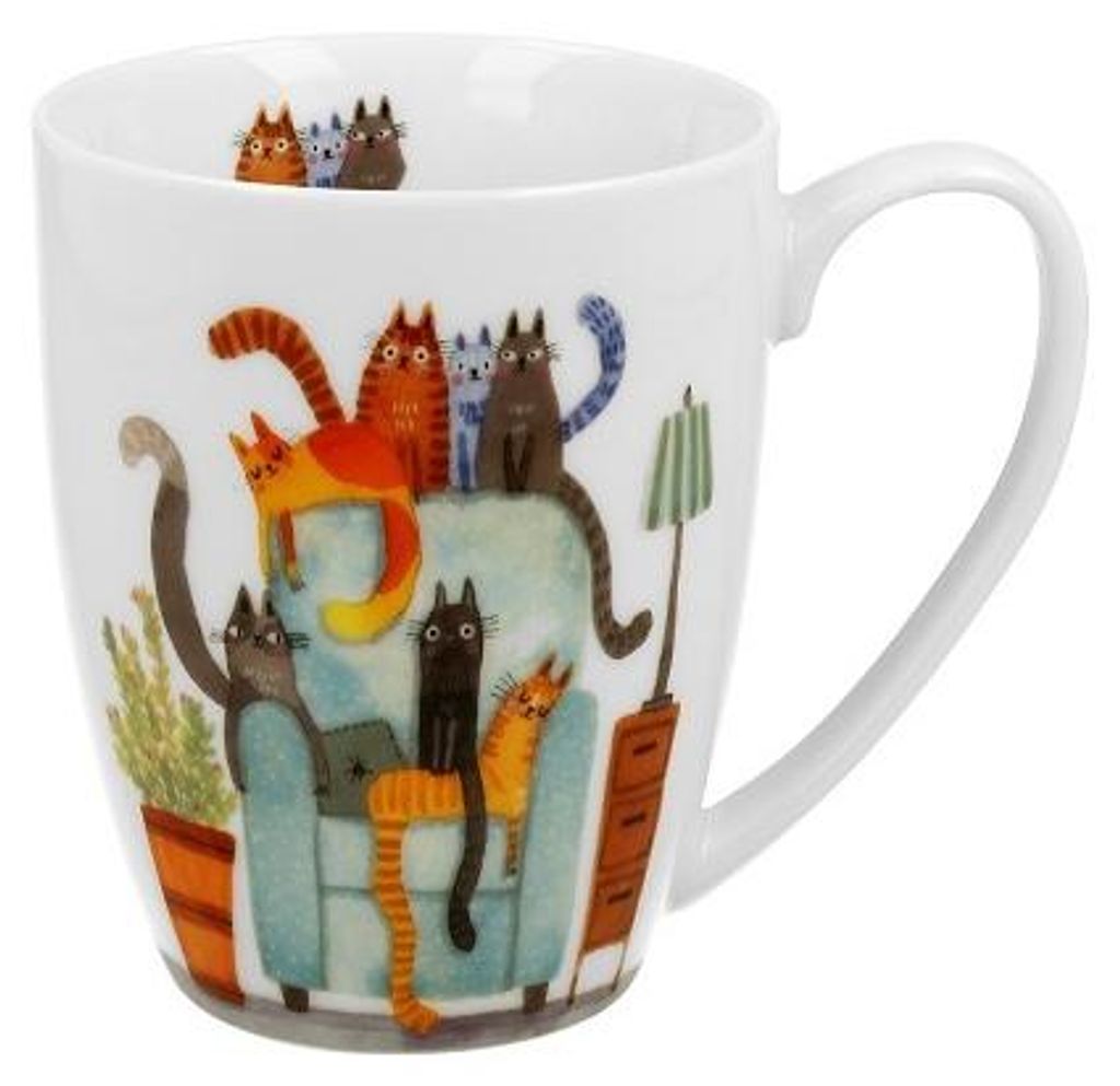 Tasse en porcelaine dans un coffret cadeau Cat's World The Image du produit 