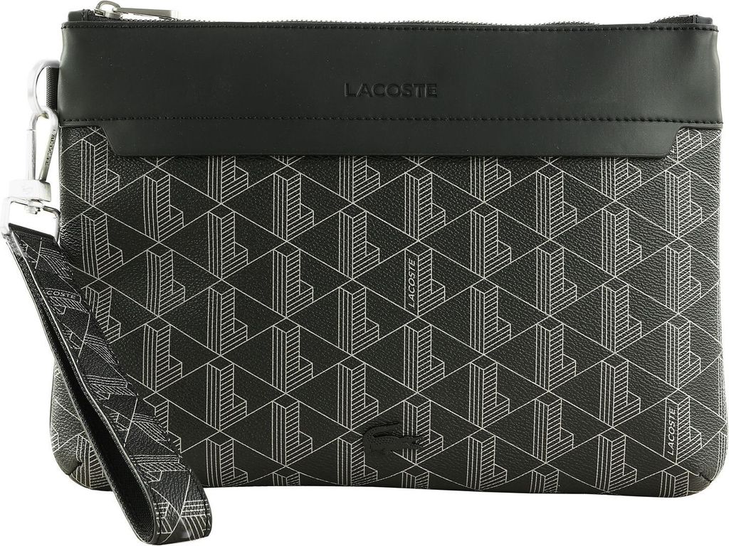LACOSTE The Blend Clutch Monogram Noir Gris schwarz Obrázok produktu 