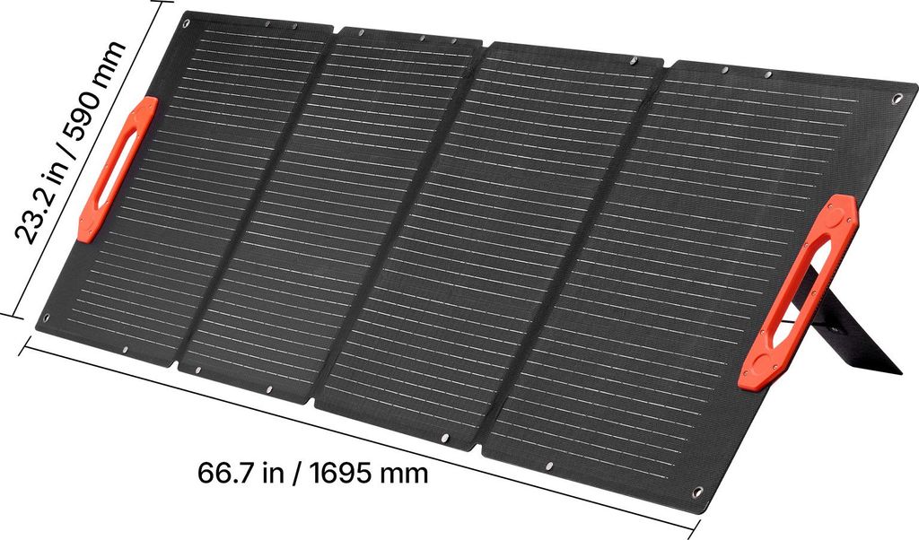 VEVOR Faltbares Solarpanel 400W – Tragbarer Solargenerator Mit 24% Wirkungsgrad, Monokristallin, MC4-Ausgang & 10-in-1 DC-Adapter, IP67 – Für Camping & Wandern
