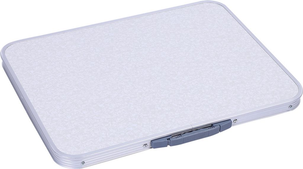 1 x Aluminiumlegierung, verstellbarer Klapptisch, Schreibtischständer, Tablett für Outdoor, Garten, Camping, Picknick