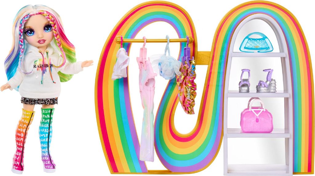 Rainbow High Amaya's Rainbow Closet Playset, Lalka modowa, Zdjęcie produktu 