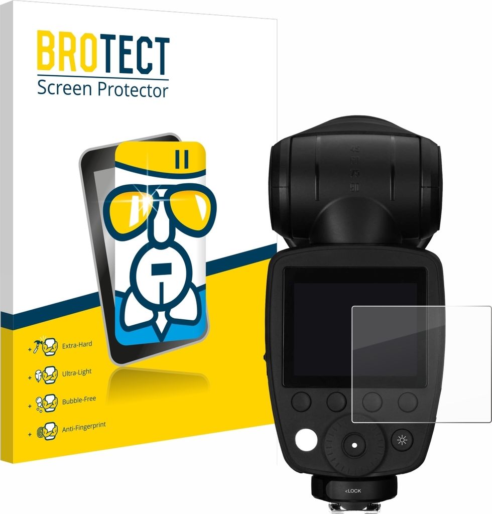 BROTECT Schutzglas für Profoto A10 Schutzfolie Panzer Folie Glas Display Schutz klar