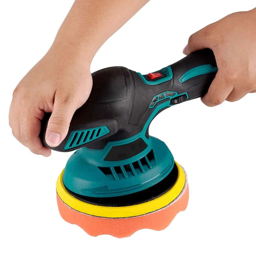Polisseuse portable à 6 vitesses réglables avec 2 piles lithium