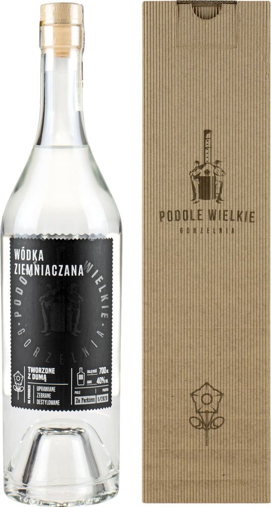 Wodka Podole Wielkie Ziemniaczana (KartoffelWodka) 0,7L im Karton | Vodka |700 ml | 40% Alkohol | Gorzelnia Podole Wielkie | Geschenkidee | 18+