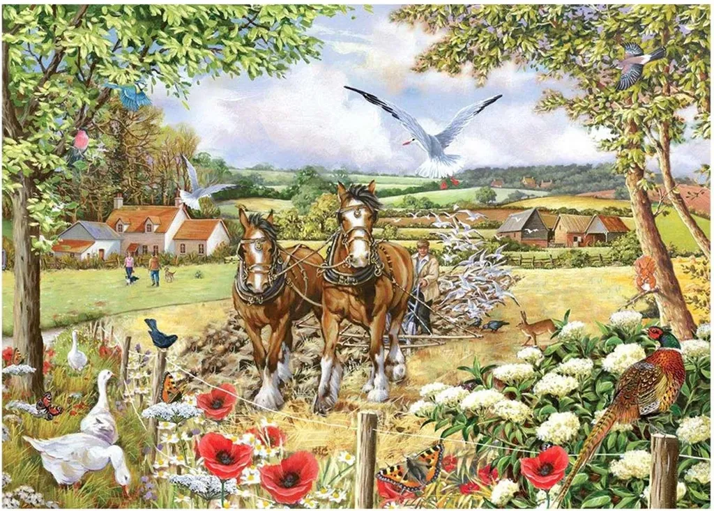 Puzzle Senior et Adulte 250 Pièces XL Lisibles Bonnie & Clyde Paysage