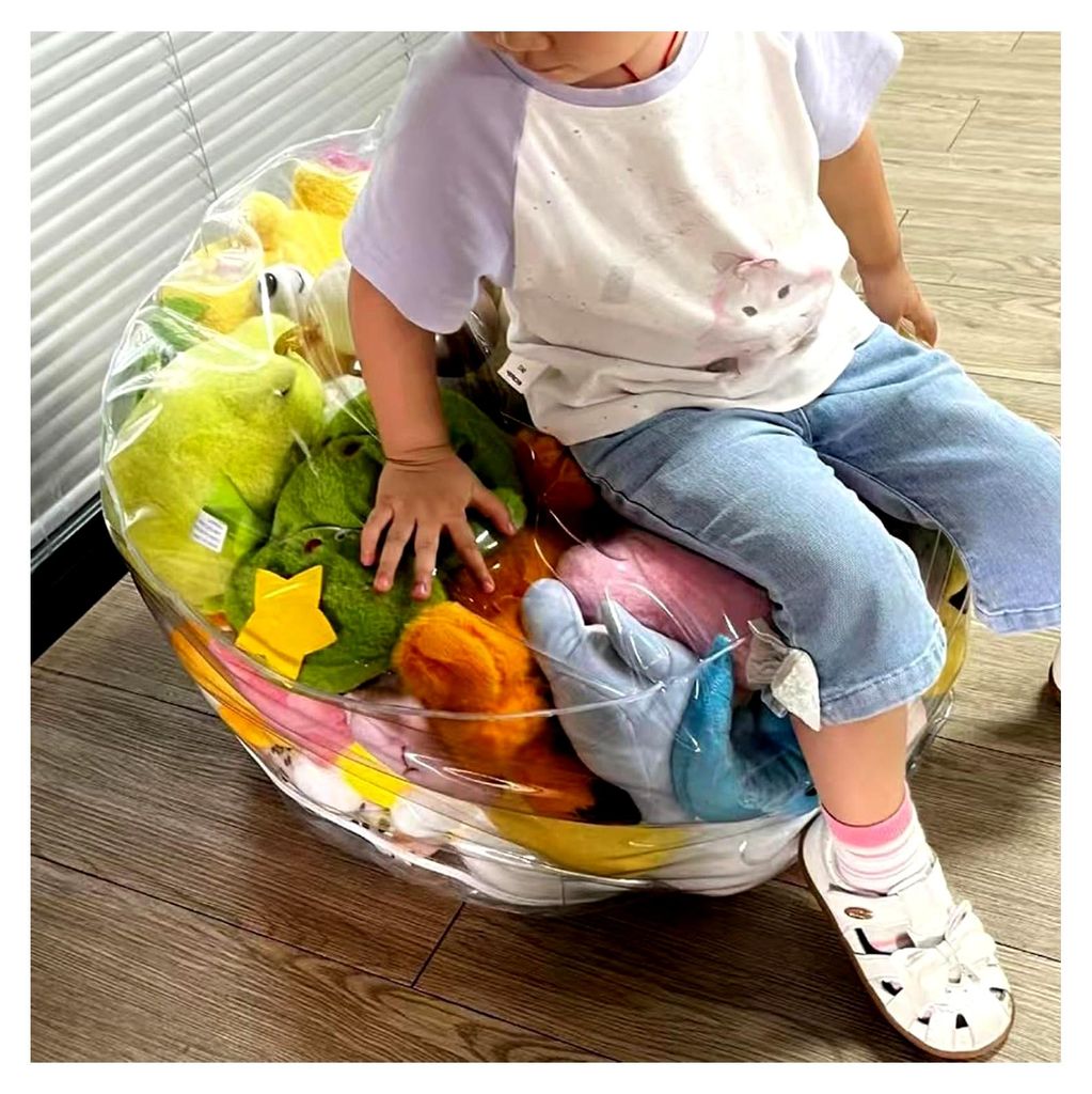 Sitzsack für Tiere | Aufbewahrung für Plüschtiere | Wasserdichter Sitz für Kinderzimmer, Wohnzimmer, Klassenzimmer und Spielzimmer - Ideal für...