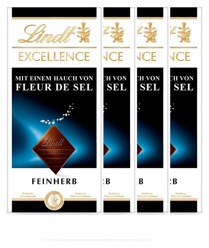 Lindt Excellence Meersalz feine und herbe Schokolade 100g Produktbild 
