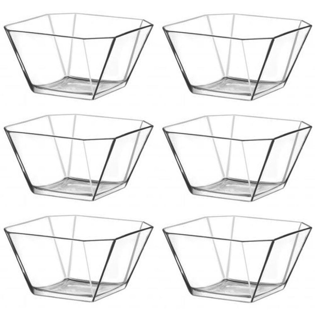 ORION Glasschüssel SALATSCHÜSSEL quadratisch 10 cm 6 Stück Produktbild 