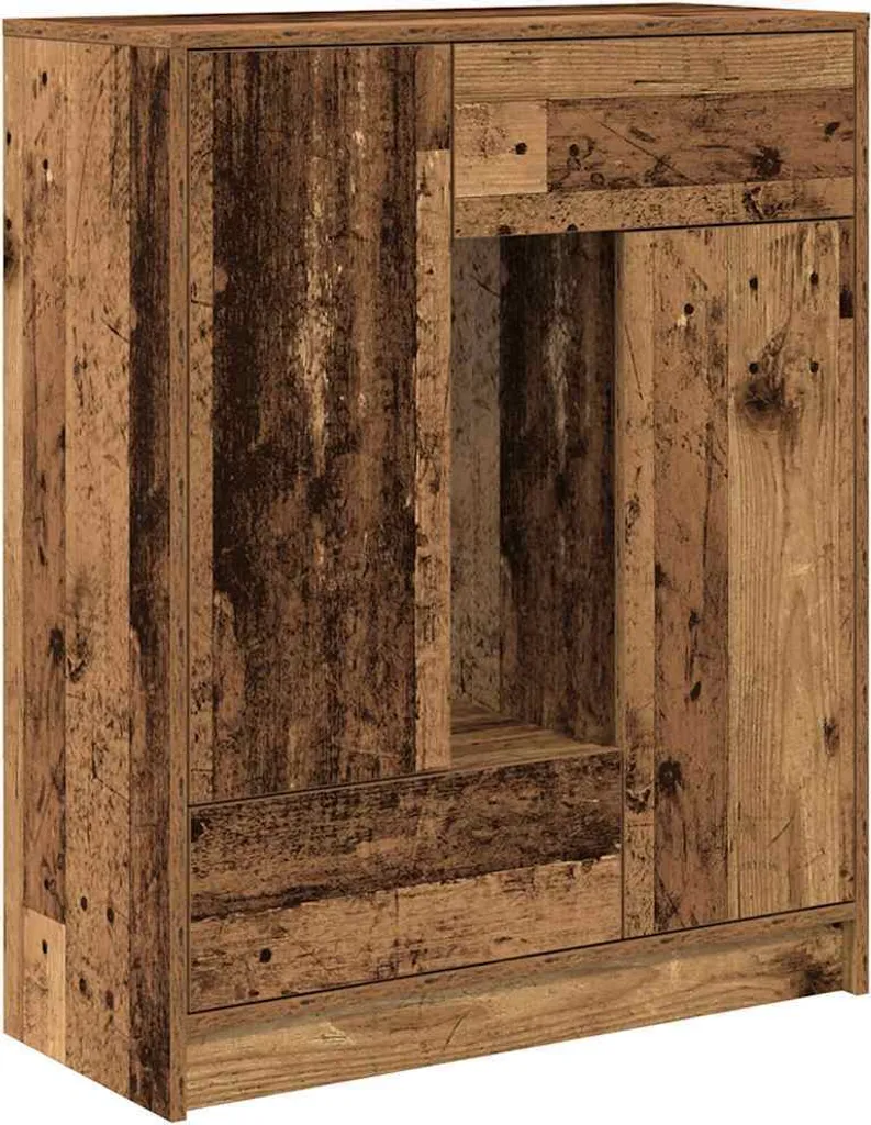 Credenza Multicolore Legno Recupero 73cm | Mobile Soggiorno Etnico