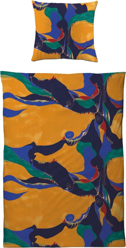 Interlock Jersey Bettwäsche 135x200 Kunst Bettbezug Germany Bettbezug 135 x 200 cm