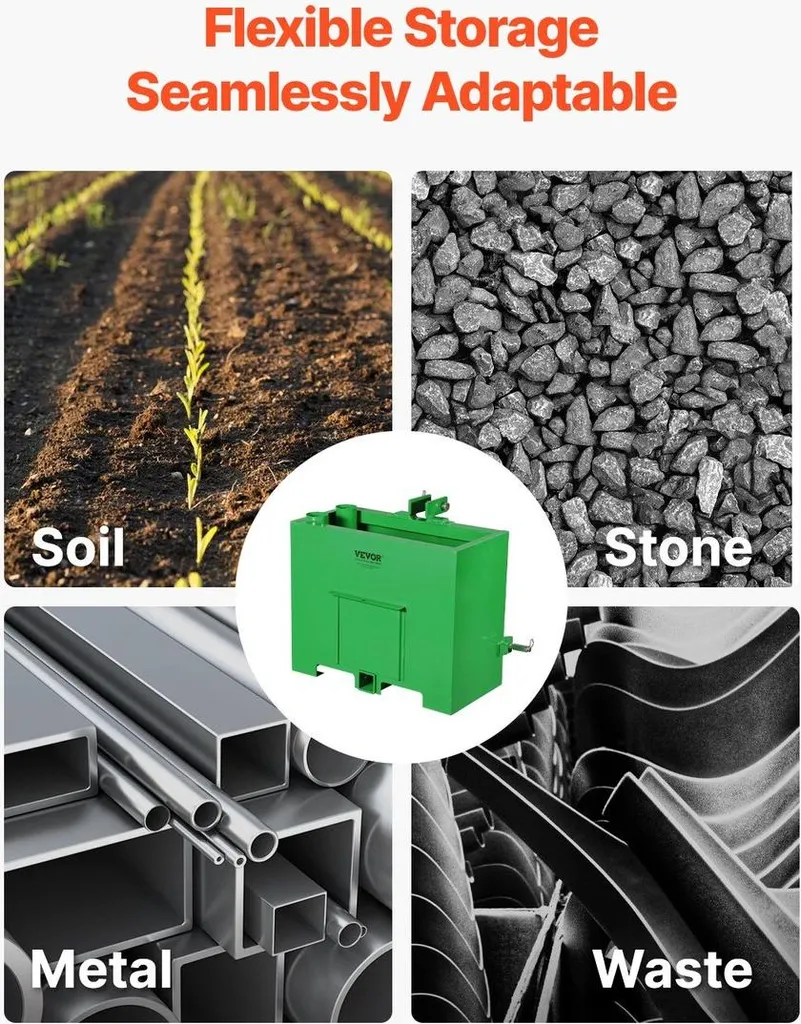 Boîtier de ballast Easy Tach robuste pour attelage 3 points Cat. 1