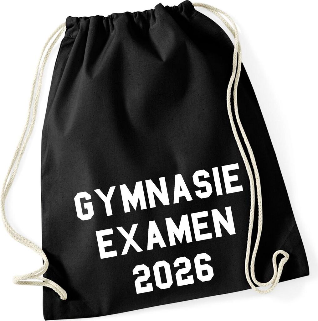 Huuraa Turnbeutel Gymnasieexamen 2026 Abschluss Schweden 12 Liter Black Baumwolle Rucksack Geschenkidee