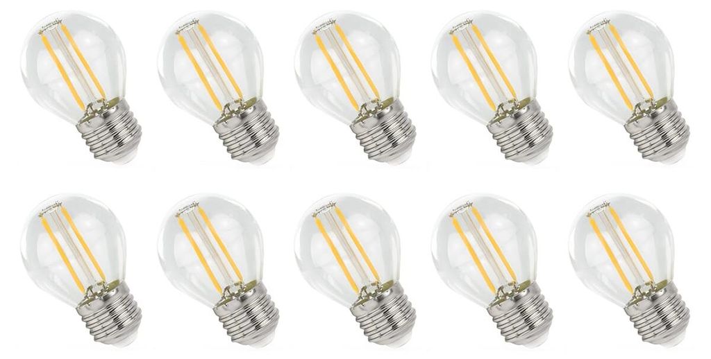 Spectrum E27 LED Lampe 1W 100lm 2700K Warmweiß 230V 10 Stück