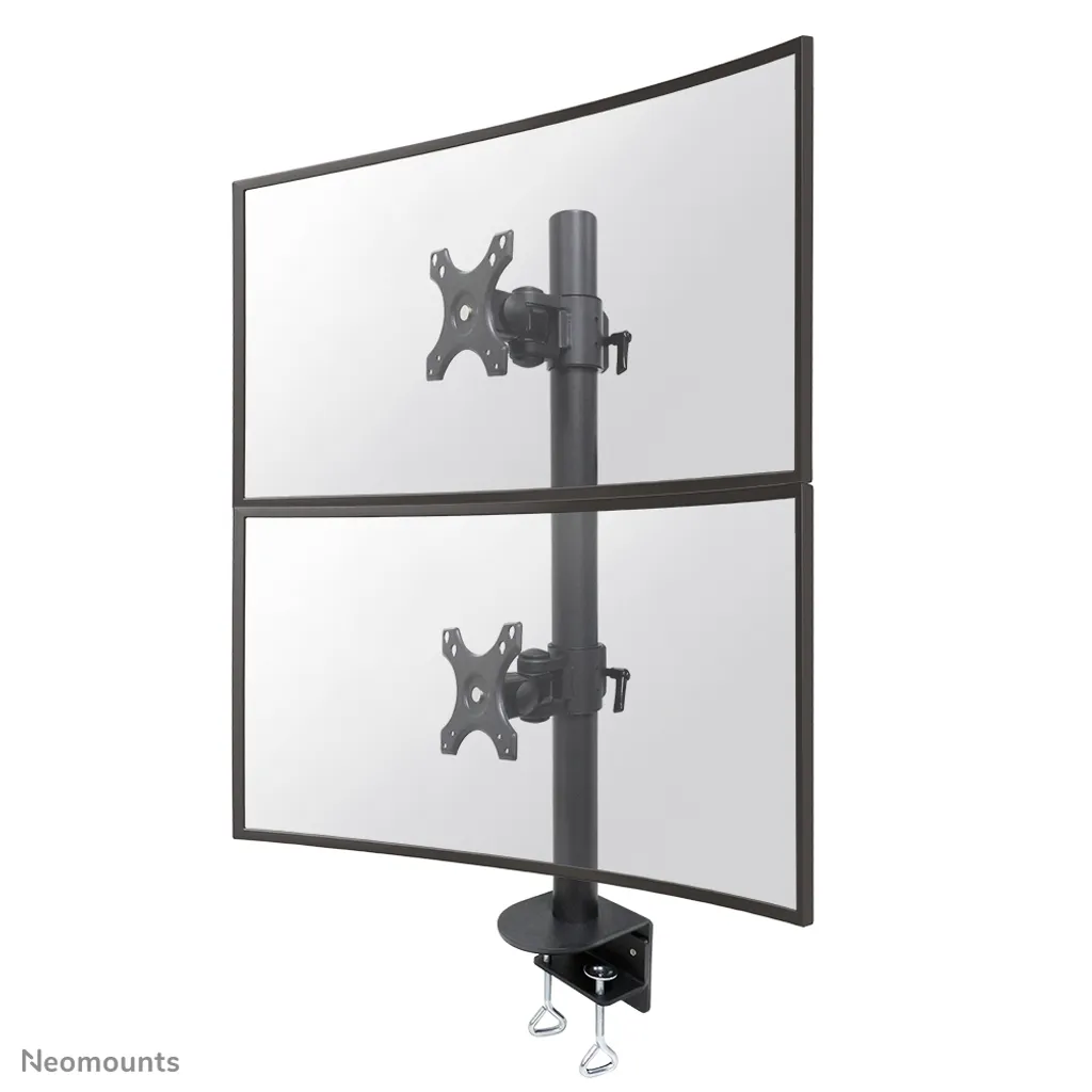 Support de bureau ergonomique pour grand écran de 17 à 49 pouces noir