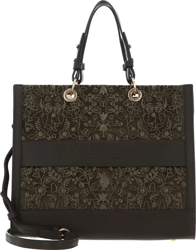 Sac à Épaule New Canyon Double Anse Vert Olive avec Finitions de Luxe