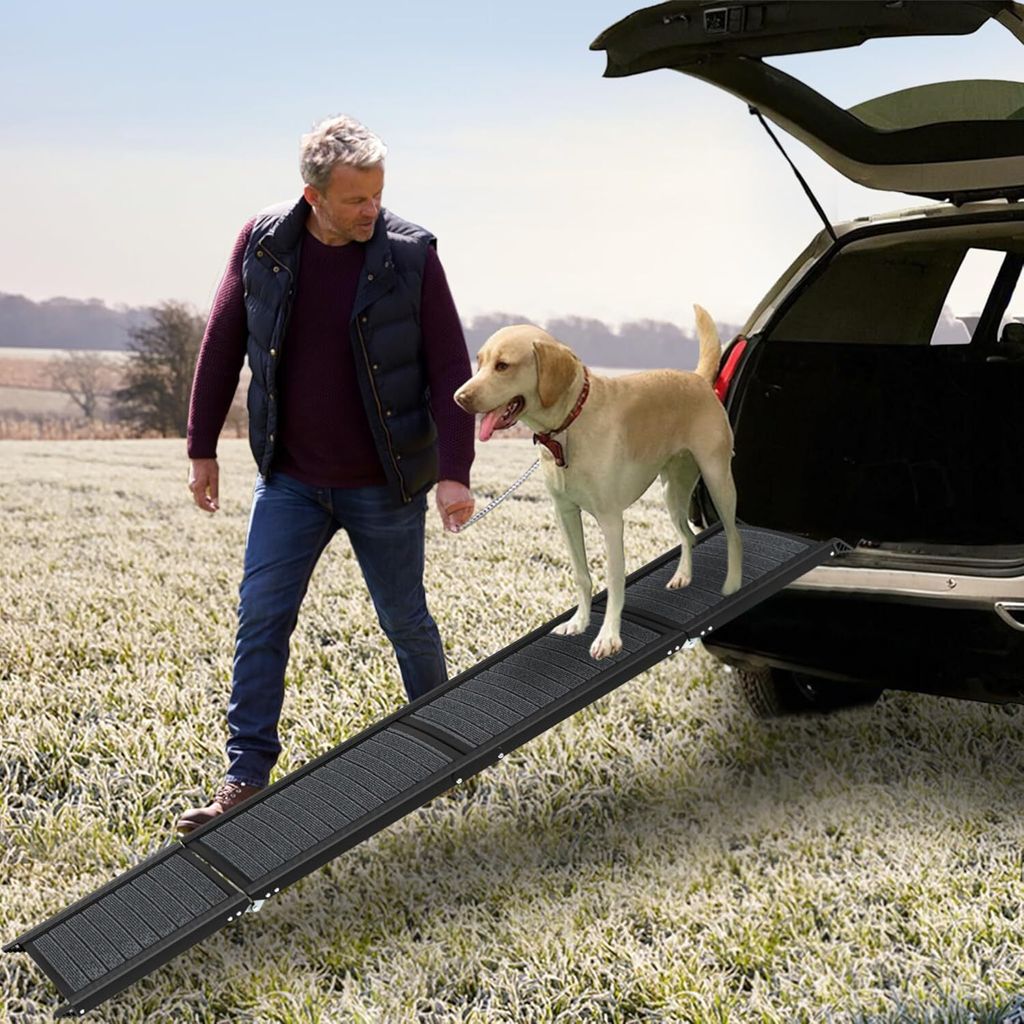 JNGLGO Hunderampe Klappbar Hundetreppe Auto Faltbare Produktbild 8