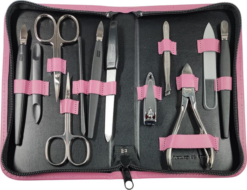 Set da manicure Solingen* da 12 pezzi con astuccio in pelle Immagine del prodotto 