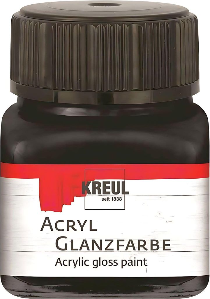 KREUL Acryl Glanzfarbe Schwarz 20 ml