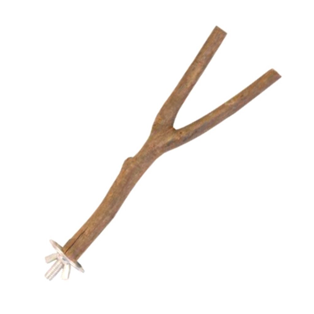 Naturholz Y-Stange für Papageien - Größe L - 40cm x 4cm - Flexibel & Stark