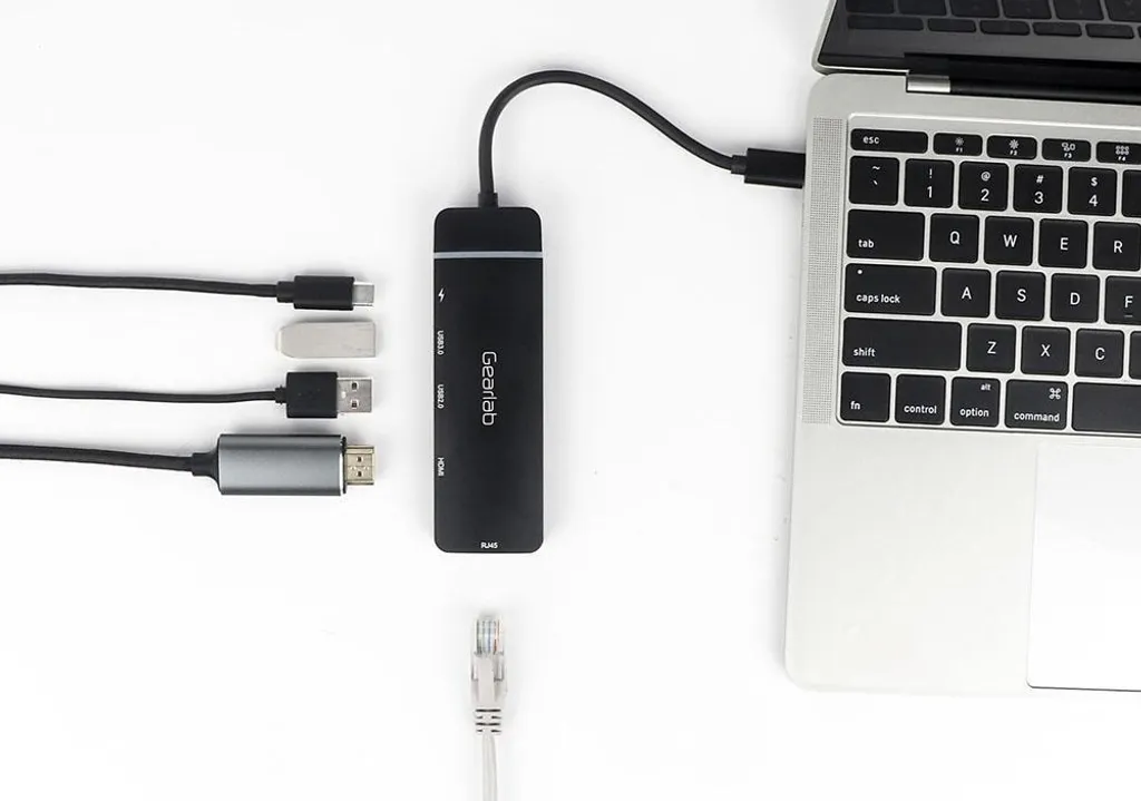 Hub USB-C 5-in-1 Gearlab GLB235420 | Adattatore HDMI 4K e PD 100W
