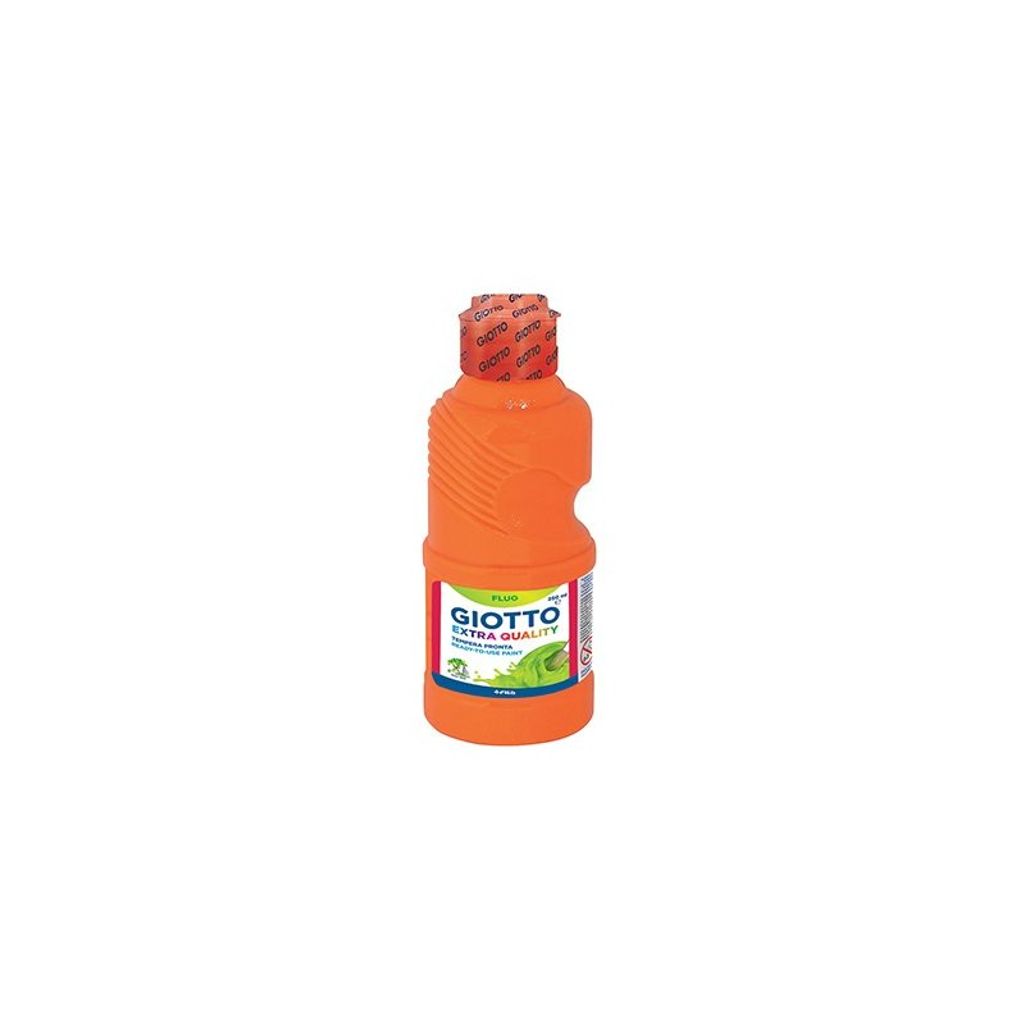 Giotto Fluo Orange Gouache Flasche 250 ml
