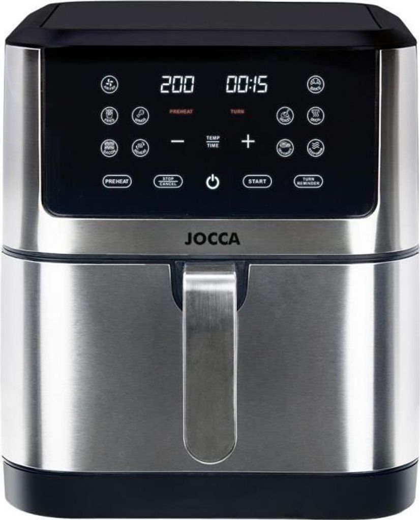 Ölfreie Fritteuse - JOCCA - 2193 - 8L - 1800 W - 30,3 x 38,3 x 35,1 cm - Edelstahl