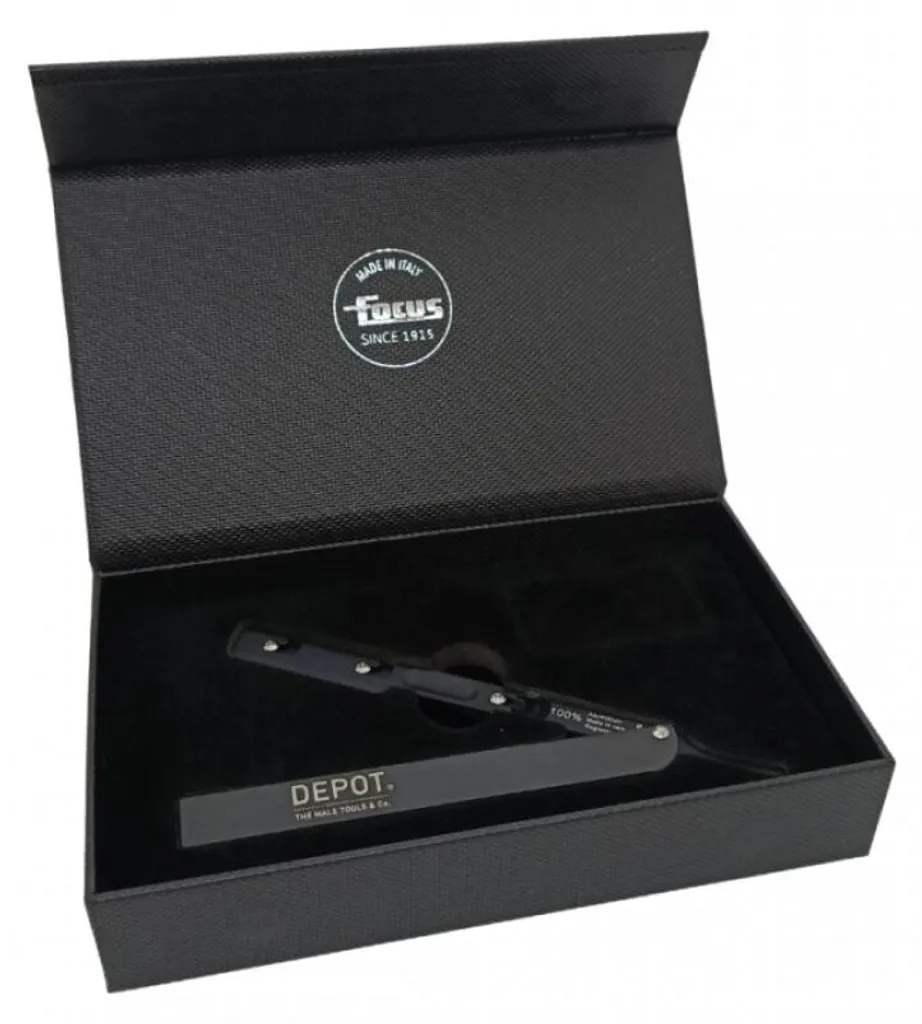 Rasoir Depot 738 Black Edition - Rasoir de Sécurité Classique 1 Lame